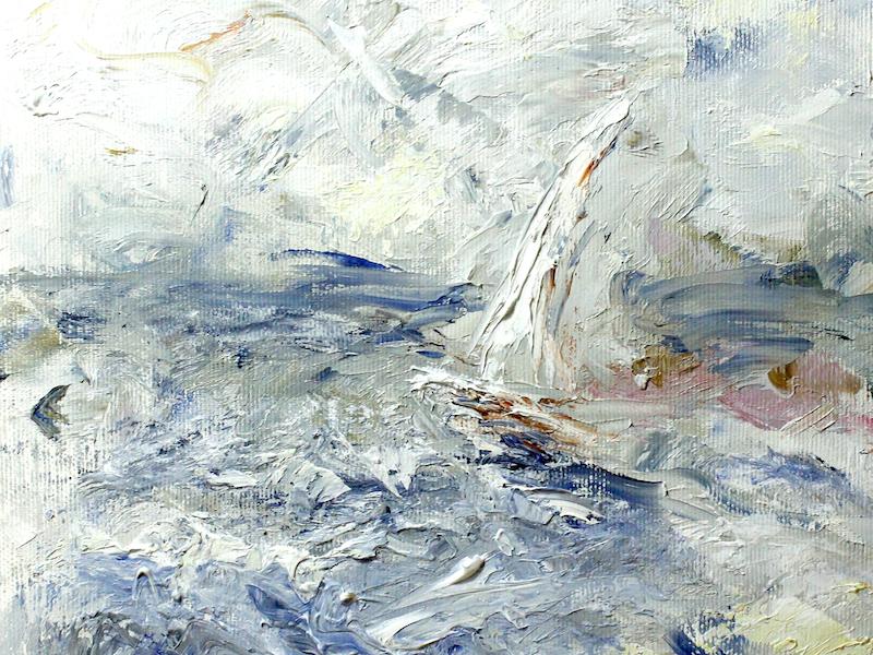Kathrin Böhrnsen Segelboot Gemälde
