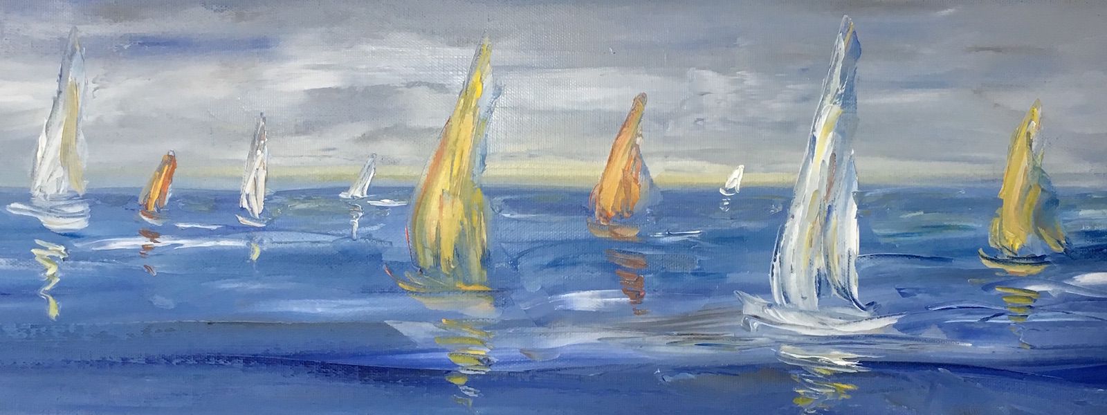 Kathrin Böhrnsen Segelschiff Gemälde